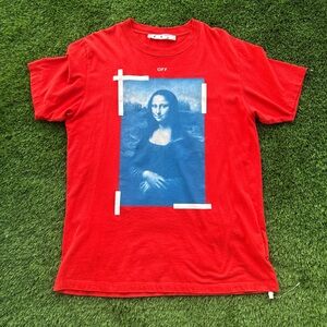 Off-White Red Mona Lisa Shirt